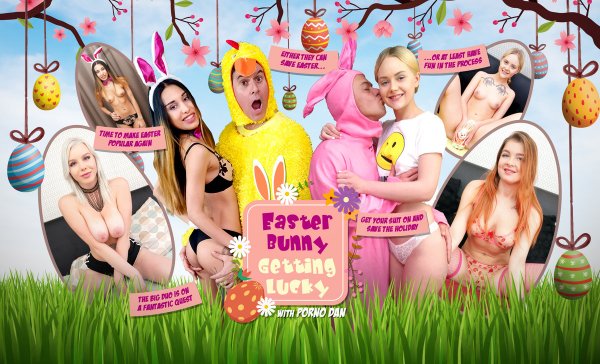 Lifeselector - Roxy Lips ,Meri Monro ,Renata Fox ,Emily Cutie - Easter Bunny Getting Lucky (with Porno Dan)