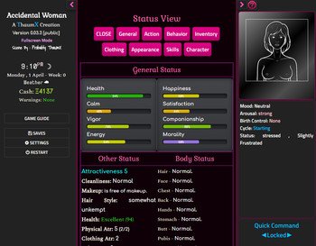 Accidental Woman Version 0.23.1 by ThaumX